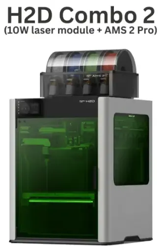 [COM00316] Bambu Lab H2D 3D Printer (10W Laser Module + AMS 2 Pro)